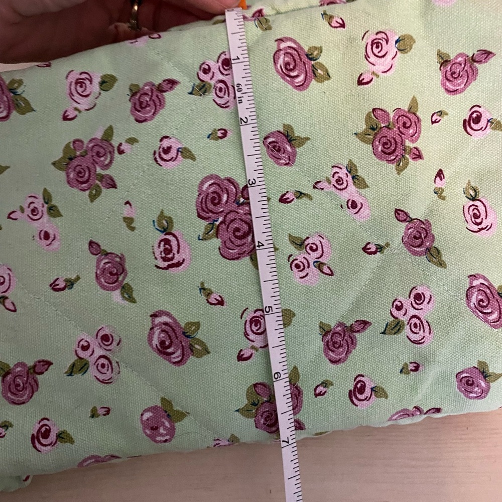 Equine Couture Standard Cotton Floral Mint and Pink Boot Bag - Picture 14 of 14